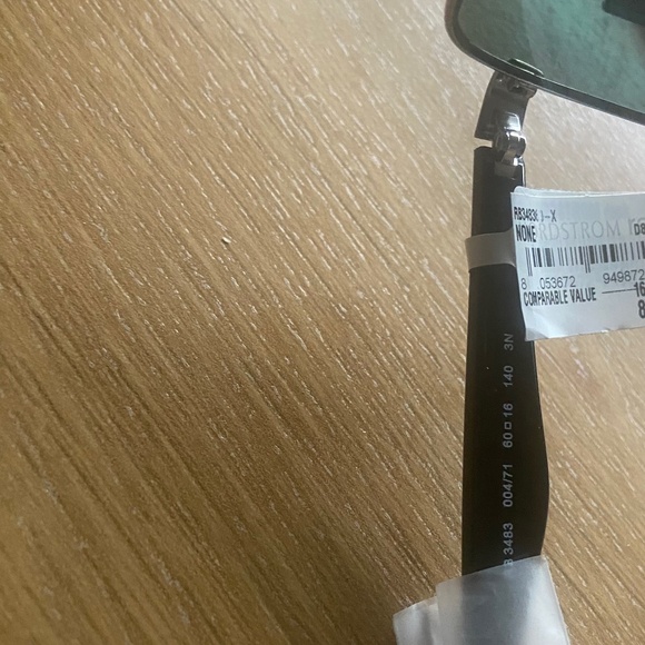 NWT Ray-Ban 60mm Aviator RB3483 Unisex Sunglasses Gunmetal Frame Green L… - Picture 4 of 9